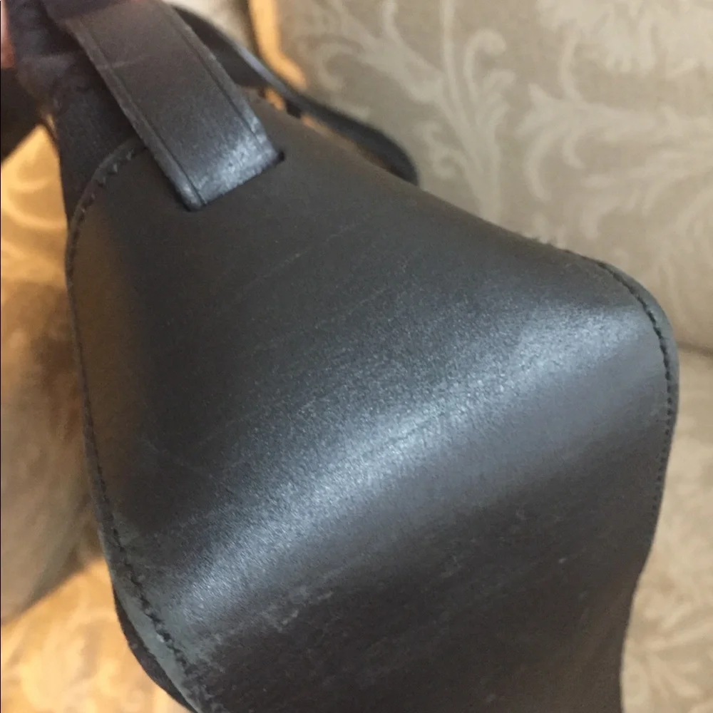 Authentic Gucci Black Leather Tote Laptop bag
